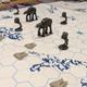 In a concession to both their lumbering movement and more serious wargaming, walkers have to be “faced”, which takes up movement points, and can only fire in the direction they’re facing.